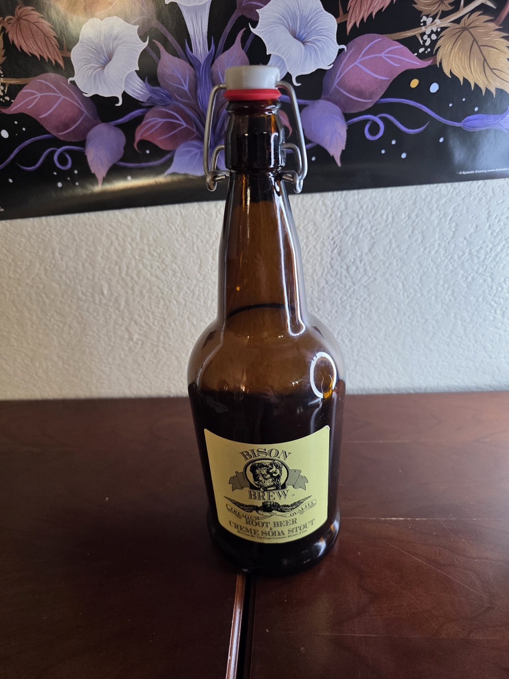Renaissance Fair Bison Brew Amber Swing-Top Bottle - Brown
